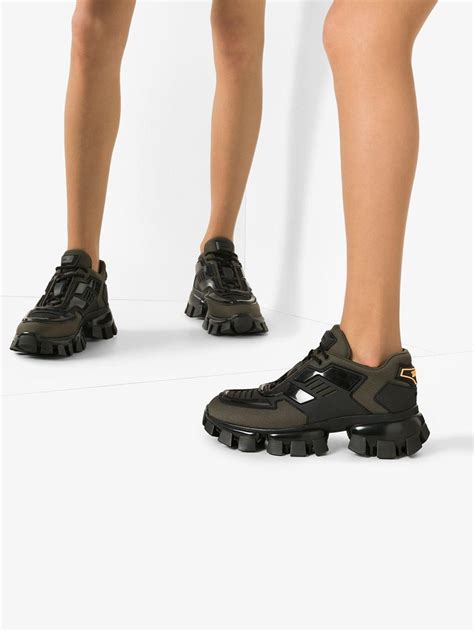 prada cloudbust thunder on feet